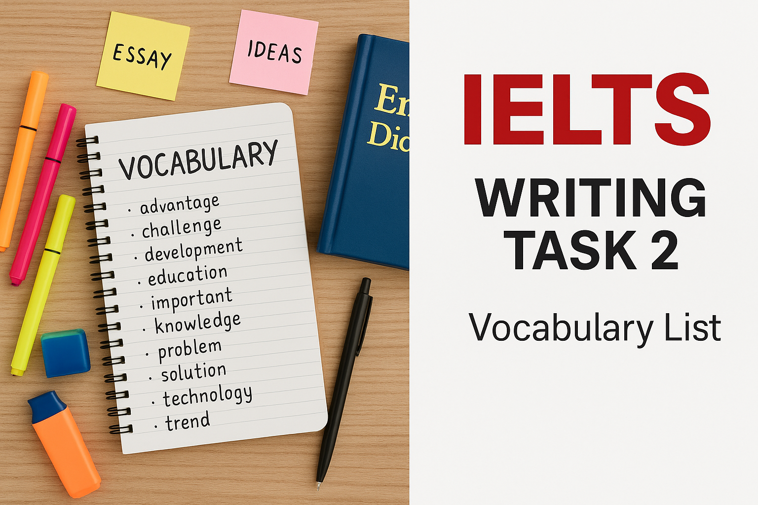 IELTS Writing Task 2 Vocabulary List – Expert Guide (2026)